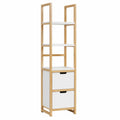 Scaffale in legno e MDF con cassetti 140x40x30 cm