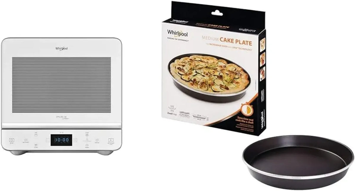 Microonde Whirlpool MAX 49 WSL con Grill, Funzione Dual Crisp e Sicurezza Bambini