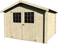 Casetta in Legno da Giardino Flodovrak 298x298x232 cm - Pareti Spesse 28mm