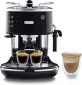 De'Longhi ICONA Macchina Espresso Manuale, Cappuccino, Polvere e Cialde, 1.4L, 1100W, Nero