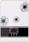 Scaldabagno Elettrico Istantaneo 6000W con Termostato e Schermo Touch