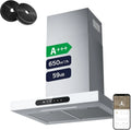 Cappa Aspirante 60cm CIARRA CBCW6102, 650 m³/h, Filtro Carboni Attivi, TouchControl 4 Velocità con Booster