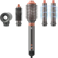 Asciugacapelli Professionale 6 in 1 con Ionizzazione, 110.000 Giri/Minuto, Spazzola Rotante e Arricciacapelli, Grigio