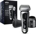 Braun Serie 8 Rasoio Elettrico Uomo con Custodia, Tecnologia Sonica, Lame Adattabili - Grigio