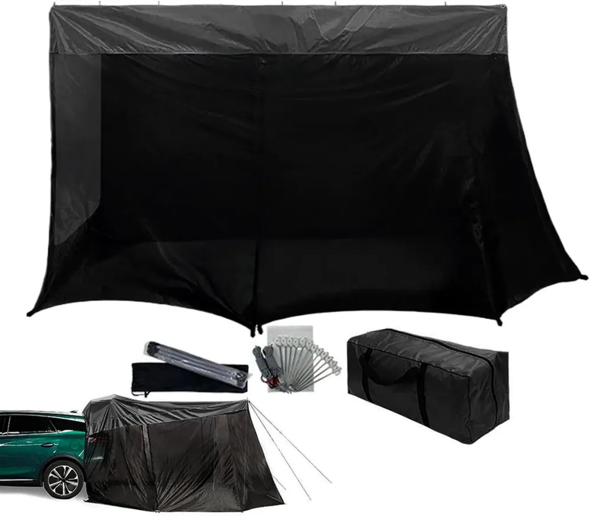 Tenda da auto impermeabile e antivento per campeggio, 310 x 198 x 190 cm