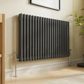 Radiatore in ghisa per bagno, 600 mm, antracite, design classico