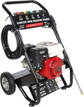 Idropulitrice a benzina 4 tempi 7,5 CV 190 Bar, 5 ugelli, tubo incluso