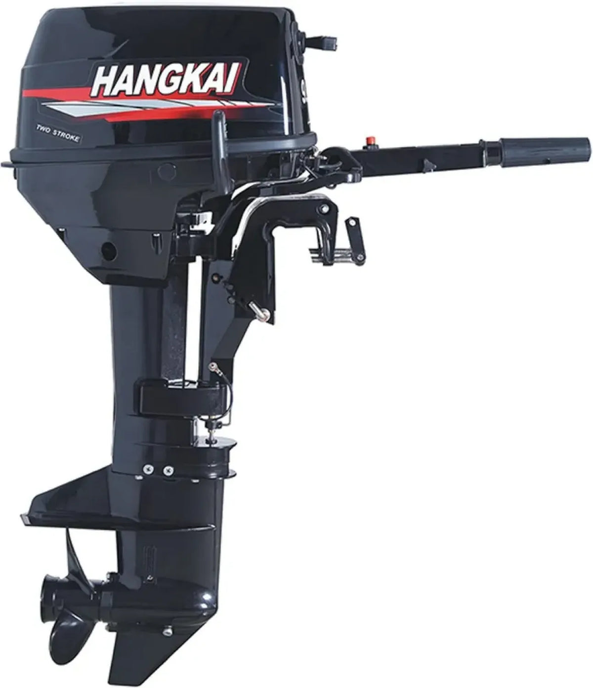 Motore Fuoribordo 12HP a 2 Tempi con CDI e Raffreddamento ad Acqua, Serbatoio 24L, per Barche da Pesca e Gonfiabili