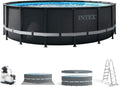 Piscina Rotonda Fuori Terra Ultra XTR Intex con Pompa e Accessori, 549x132 cm