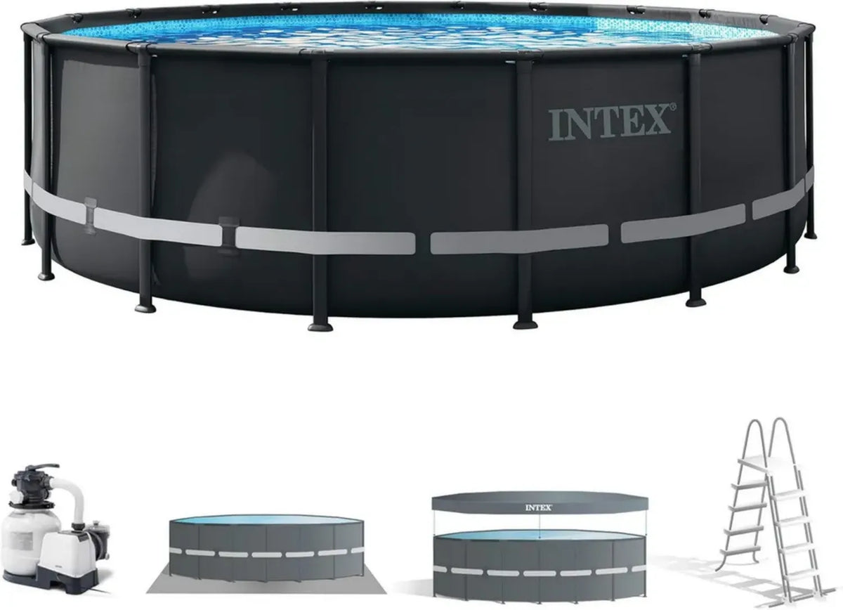 Piscina Rotonda Fuori Terra Ultra XTR Intex con Pompa e Accessori, 549x132 cm