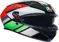 Casco Moto AGV K3 E2206 Wing Nero/Italia Taglia M