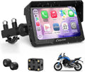 Navigatore Moto Carpuride W502TPRO con CarPlay, Android Auto e TPMS - Schermo GPS 5' Impermeabile