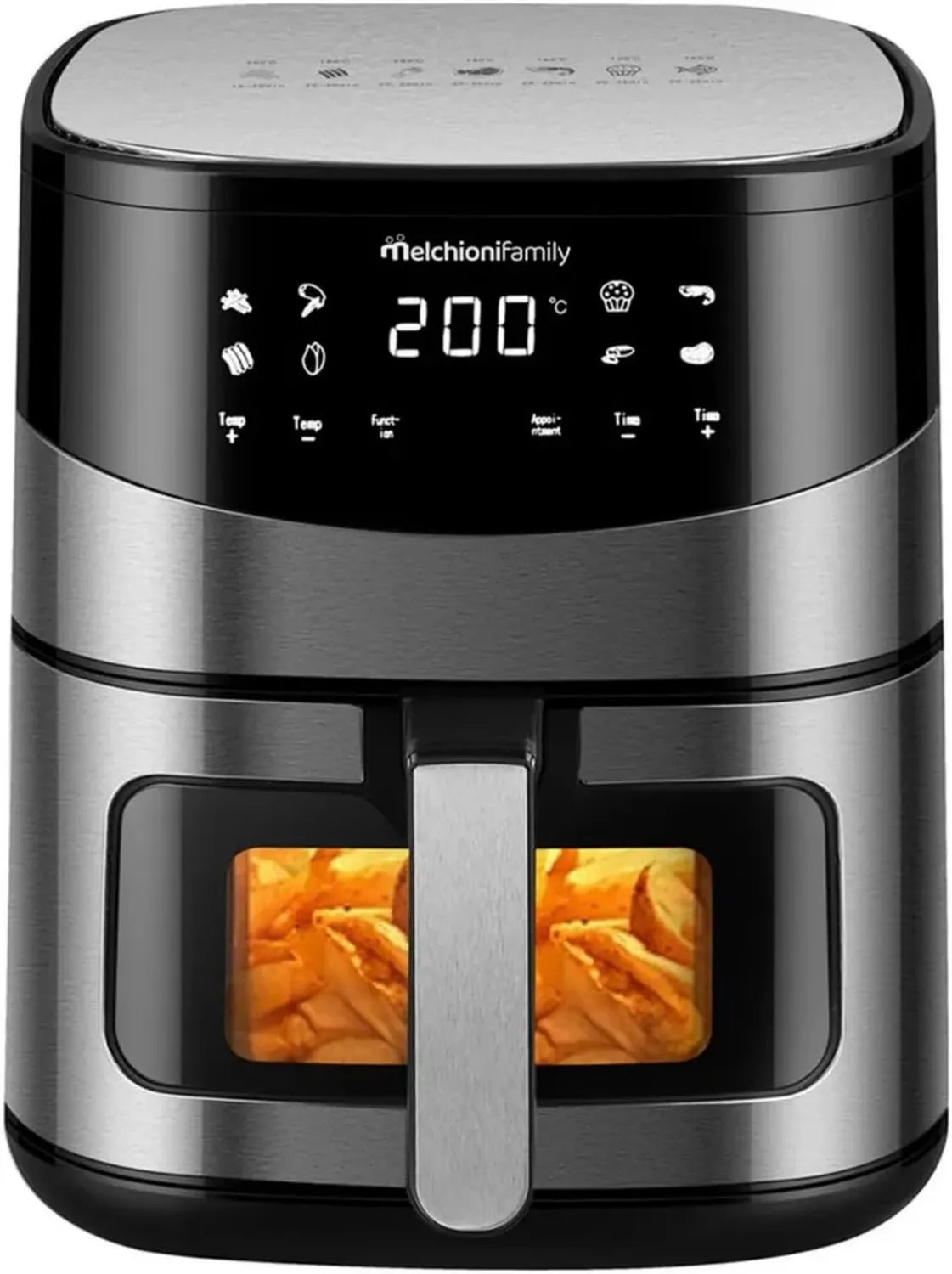 Friggitrice ad Aria Melchioni Arianna 6,5L con Display LED e Otto Programmi