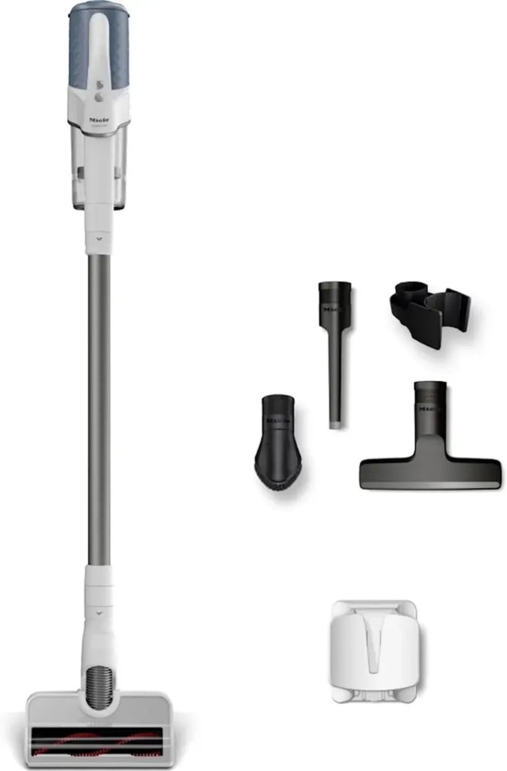 Aspirapolvere Miele Duoflex Senza Sacchetto con Spazzola Multifunzionale, Bianco/Grigio/Blu