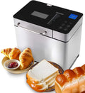 Pane Maker Acciaio Inox, 19 Programmi, Capacità 500-1000g, Timer 15 Ore, Mantenimento Calore, 710W