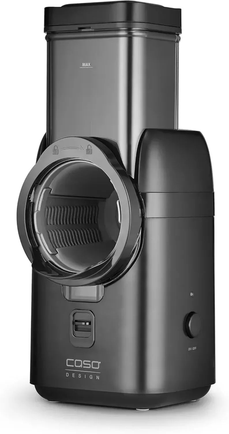 Affettatrice Elettrica Multiuso 5 in 1, Ideale per Frutta, Verdura e Formaggio, Design Compatto, 80W