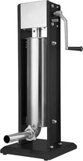 Insaccatrice Professionale in Acciaio Inox con 4 Tubi - 7 Litri, Nero