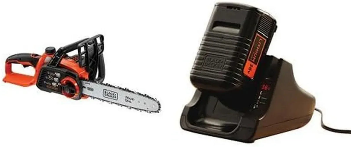 Motosega Senza Fili BLACK+DECKER 36V con Kit Batteria e Caricabatterie