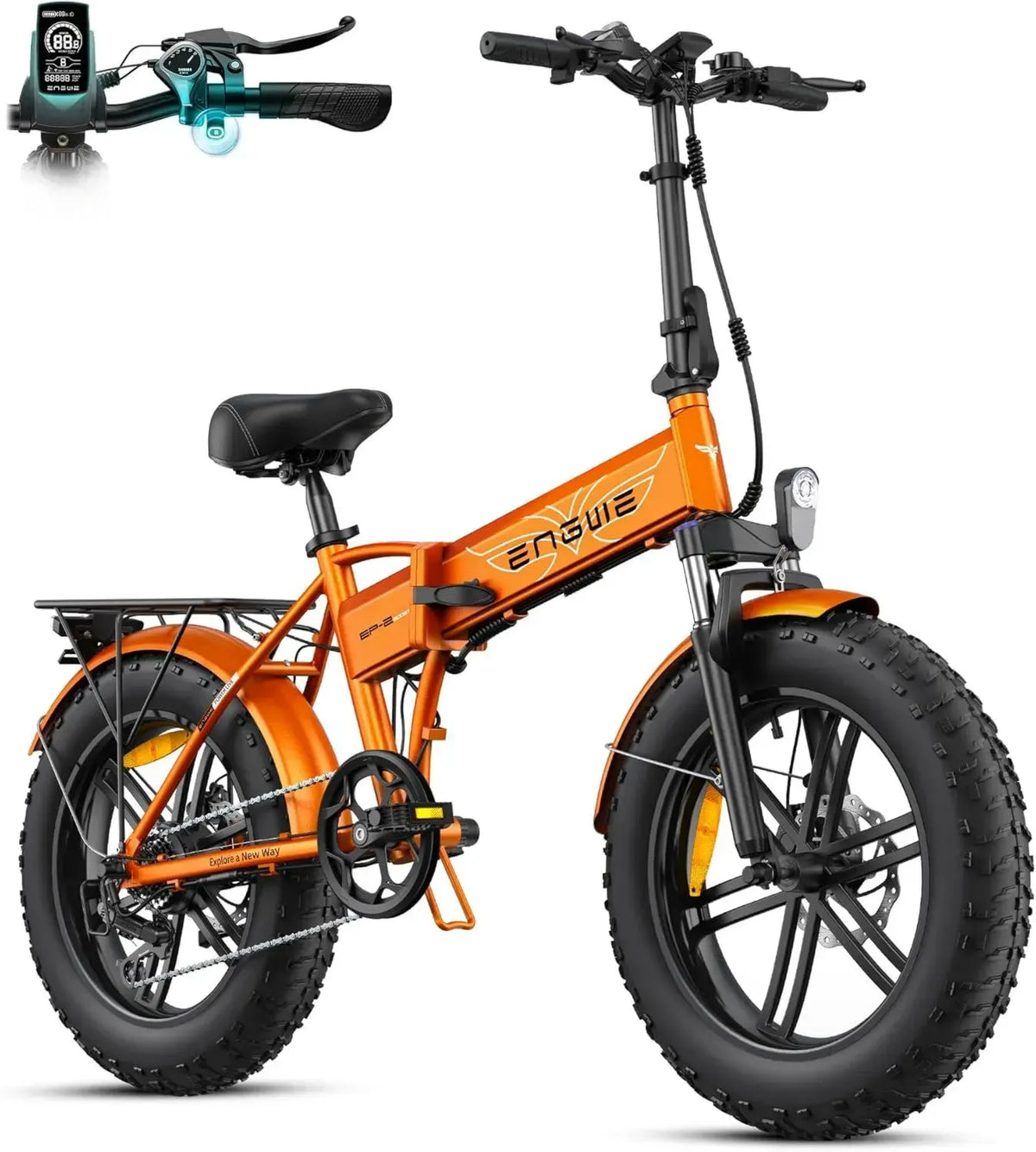 Bicicletta Elettrica Pieghevole ENGWE EP-2 con Sensore di Coppia e Batteria Rimovibile