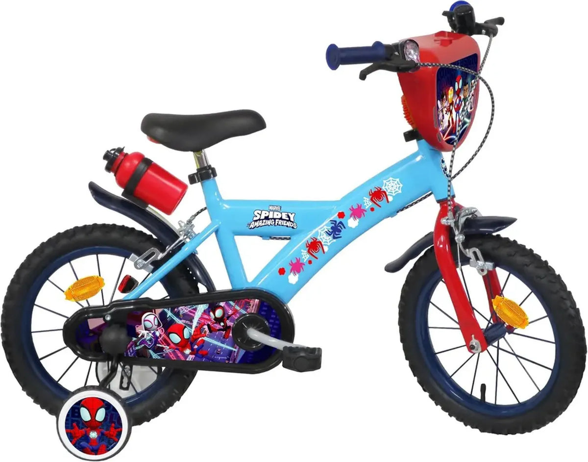Bicicletta per Bambini Spidey e Amici Marvel, 14 Pollici, Blu