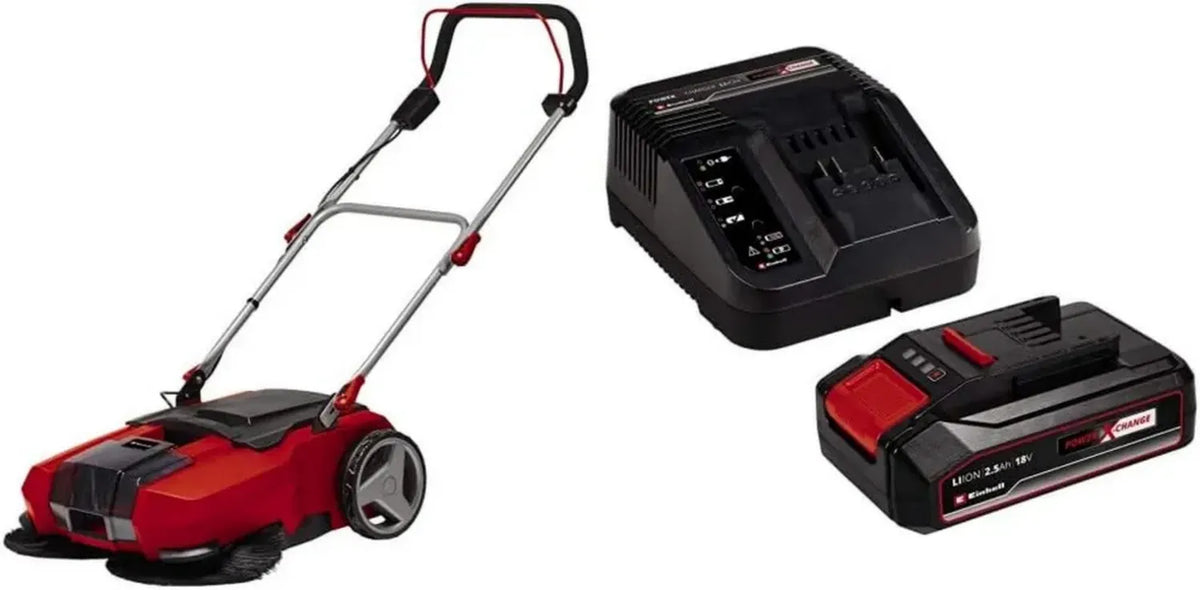 Einhell Spazzatrice Elettrica a Batteria Te-Sw 18/610 Li-Solo con Batteria 2,5 Ah Power X-Change