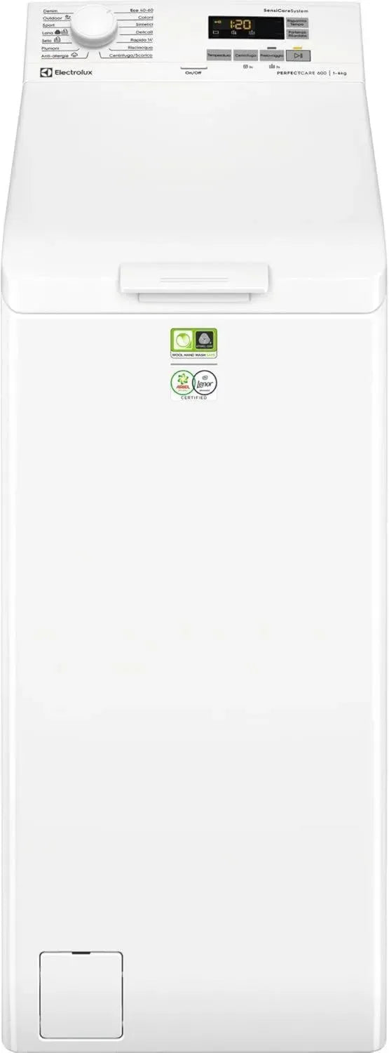 Lavatrice Carica Dall'alto Electrolux 6 kg con Tecnologia SensiCare e Display Touch