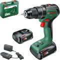 Trapano a Percussione a Batteria Bosch 18V-60 con 2 Batterie da 2,0 Ah e Valigetta