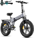 Bici Elettrica Pieghevole ENGWE, 48V 13Ah con Batteria Rimovibile, Autonomia 50-120 km, 20' Fat Tire, 7 Velocità, Adatta a Ogni Terreno, Modello EP-2 BOOST