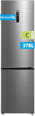 Midea Frigorifero 378L Combinato NoFrost, Compressore Inverter, WiFi, Touch LED