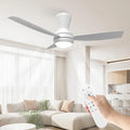 Ventilatore da Soffitto LED 106cm Silenzioso con 3 Pale e Telecomando