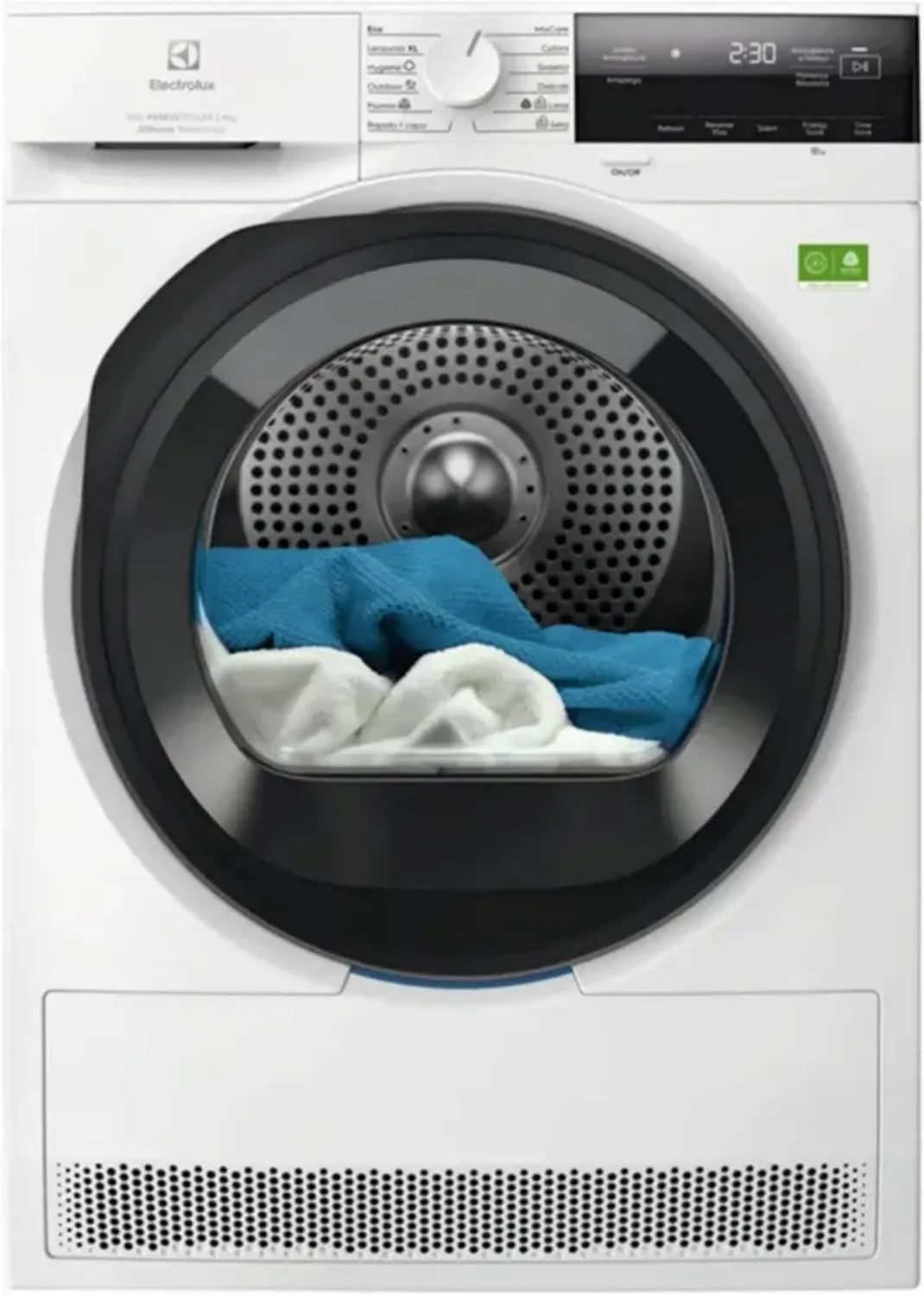 Asciugatrice 9 Kg, Pompa di Calore, Inverter, Installazione Libera, Classe A