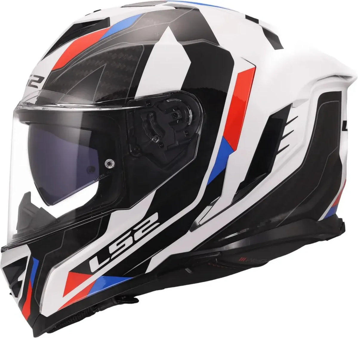 Casco Integrale LS2 FF818 Storm III Sportivo Bianco Blu Rosso Omologato 22.06 (M 57/58)