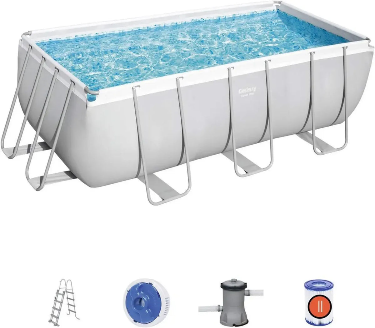 Piscina Fuori Terra Rettangolare Bestway Power Steel 412x201x122 cm