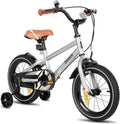 Bicicletta Bambini Multicolore con Stabilizzatori 14-20 Pollici, 3-13 Anni