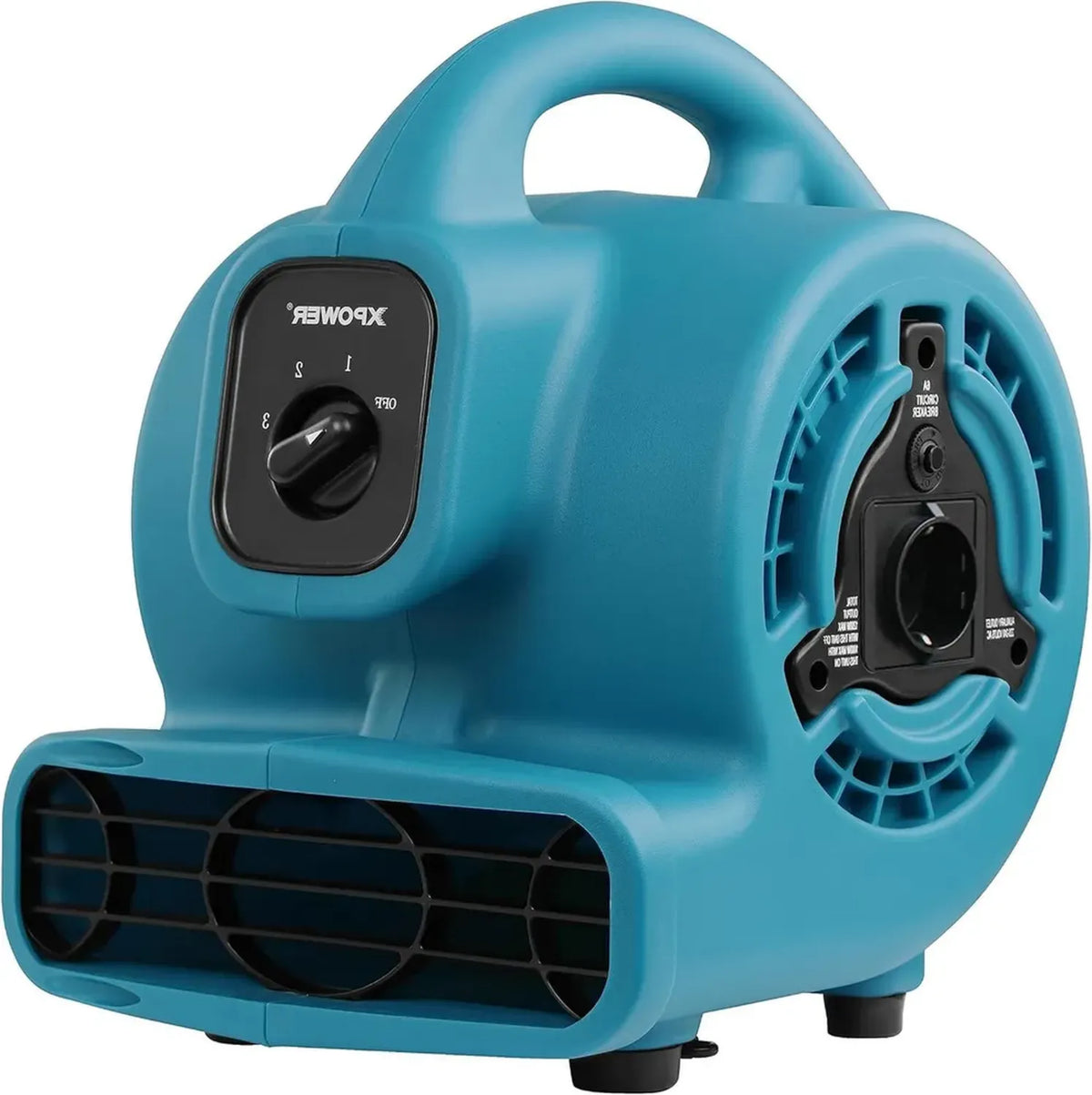 XPower P-80A Asciugatore Potente per Pavimenti e Tappeti, Ventilatore Professionale Impilabile con Funzione Daisy Chain
