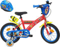 Bicicletta per Bambini 14'' con Freni Doppi e Accessori Paw Patrol, Rosso