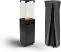 Riscaldatore Nero Portatile a Gas Propano per Giardino e Terrazza