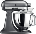 Impastatrice Planetaria Kitchenaid Artisan 4.8L con Accessori - Argento