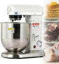 Impastatrice Elettrica Professionale 10L con 3 Velocità Regolabili, Ideale per Panetterie e Pizzerie (Bianco)