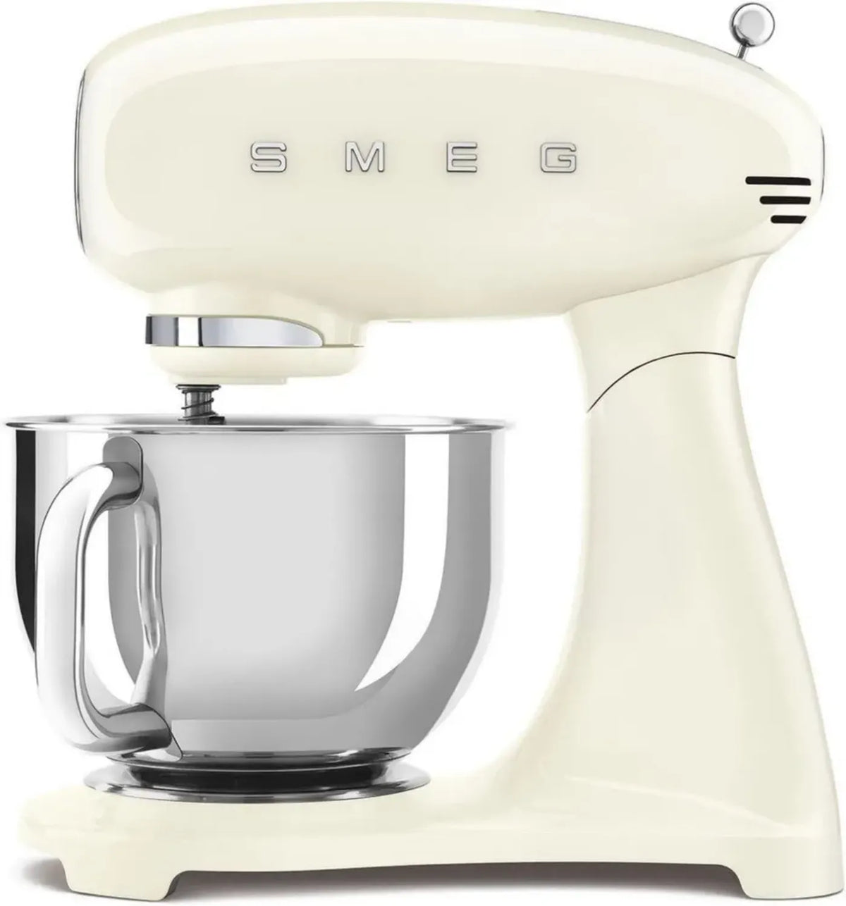 Smeg Impastatrice Planetaria 800W, 10 Velocità, Ciotola 4,8L, Accessori Inclusi, Colore Crema