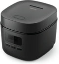 Philips Mini Cuociriso Serie 3000, 0,54L, Rivestimento a 5 Strati, Nero