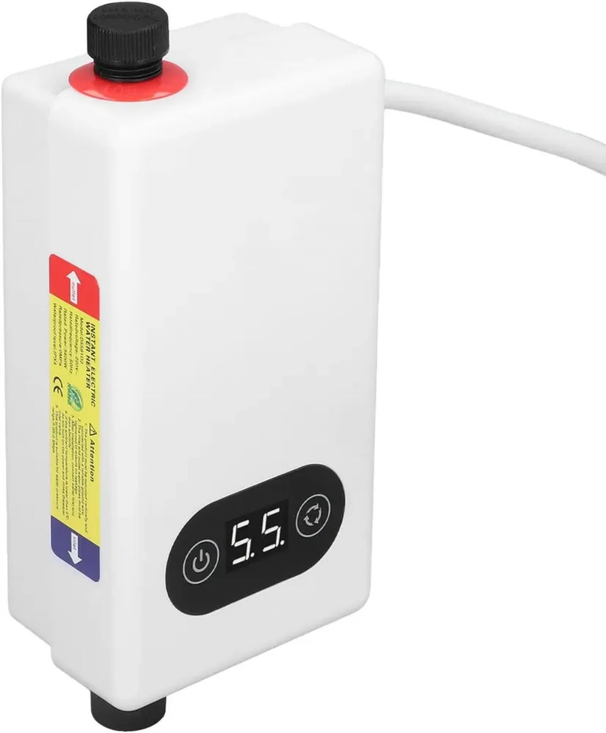 Scaldabagno elettrico istantaneo 3400W a temperatura costante, risparmio energetico e idrico 220V per cucina
