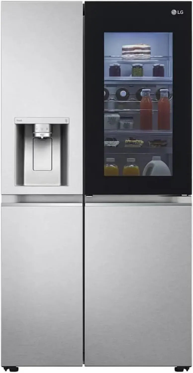 Frigorifero Side by Side LG InstaView 628L, Classe D, Collegamento Acqua