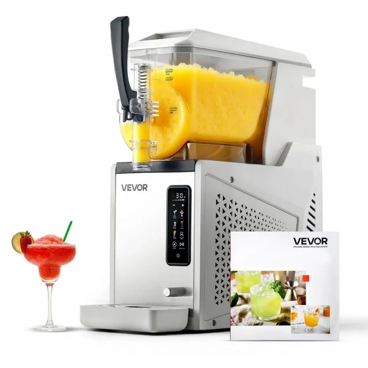 VEVOR Granitore 3L 350W, Macchina per Bevande Fredde con Funzione Autopulente