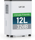 Deumidificatore Ambientale 12L, Funzione Timer 24H, Spegnimento Automatico, Ideale per Vari Ambienti