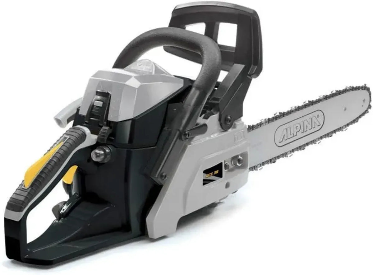 Motosega a Benzina Alpina ACS 38, Avvio Rapido, Lama 35 cm, Colore Nero