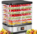 Essiccatore COOCHEER 8 Vassoi, Regolazione Temperatura 35-70°C, Senza BPA, 400W, Ideale per Carne, Frutta e Verdure
