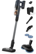 Electrolux Scopa Elettrica Senza Filo Ultimate 700, Autonomia 40 Minuti, Massima Potenza di Aspirazione, EP71B14WET, Multi-Superficie con Spazzola PowerPro e Mop