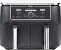 Ninja Foodi Friggitrice ad Aria 9.5L, Doppia Zona, 6 Funzioni, Cestelli Antiaderenti, Cottura Sana, Nero