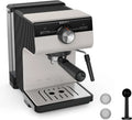 Macchina per caffè espresso Krups XP381B10, 15 bar, design elegante, ugello vapore e serbatoio 2L